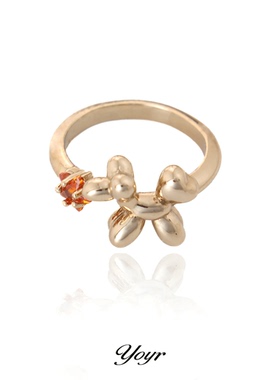 yoyr韩系星星小狗戒指