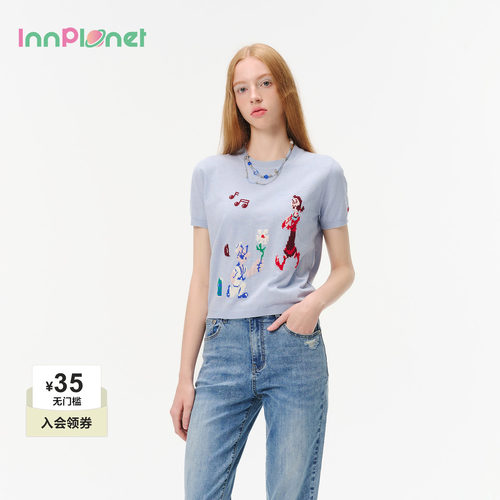 innplanet大力水手短袖针织衫