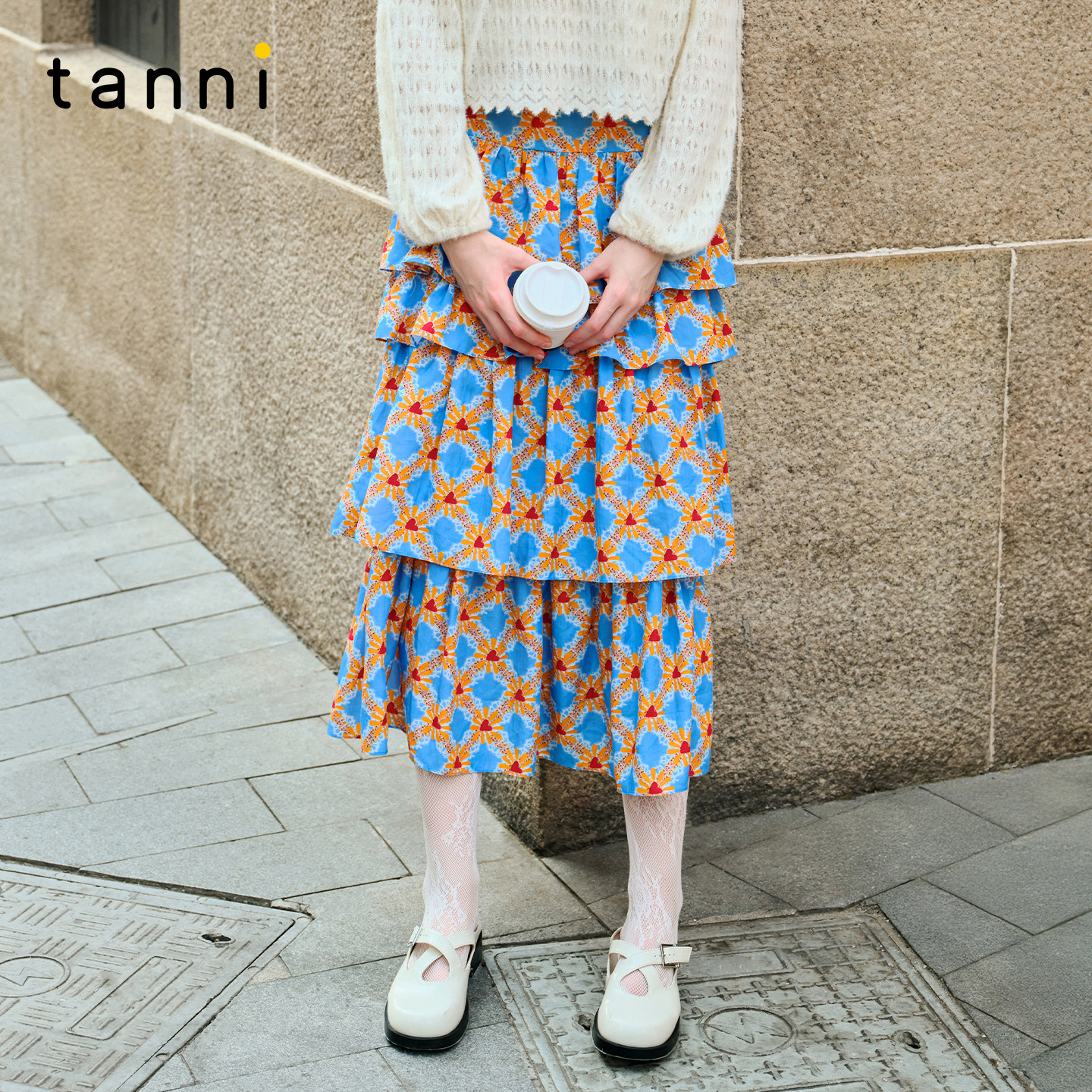 tanni25秋冬新款甜美浪漫炽心菱愿印花显瘦蛋糕半身裙TO31SK200A,女装/女士精品,半身裙,淘宝优惠券,粉丝福利购,淘宝优惠卷