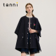 tanni新款 气质户外休闲斗篷风衣外套TM31TC016A 宽松个性