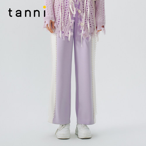 tanni温柔宽松直筒休闲卫裤