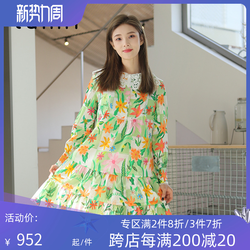 tanni春夏甜美宽松显瘦连衣裙