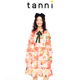 可爱俏皮高腰衬衫 tanni商场同款 印花X版 连衣裙蛋糕裙TL11DR301A