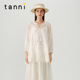 tanni新品 仙女舒芙蕾轻法风宫廷风蕾丝拼接衬衫 TN31SH017A