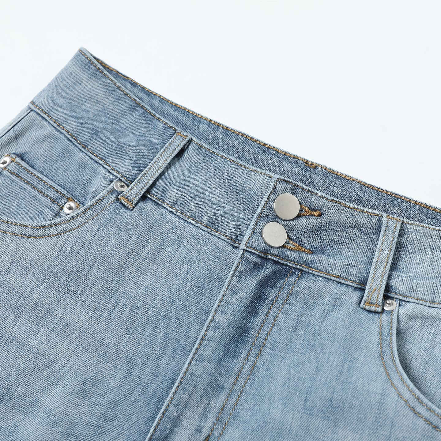 innplanet百搭微喇马蹄牛仔裤