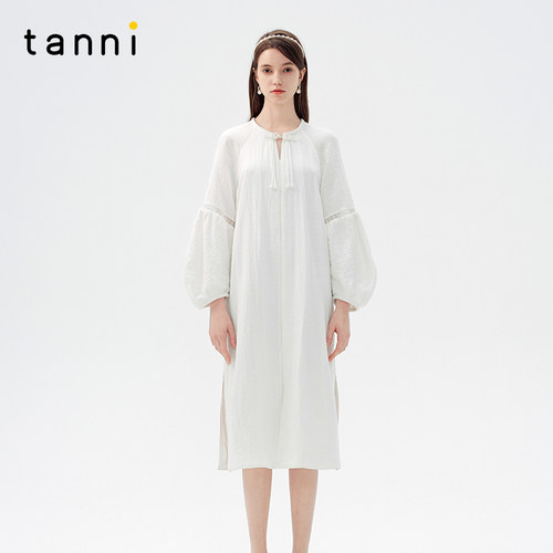 tanni25春新款新中式连衣裙