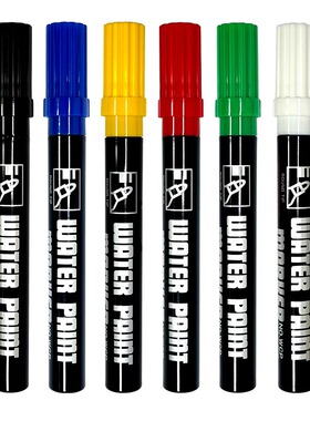 雪人SNOWMAN哑光暗黑色消光油漆笔WCP白黄色水性亚黑记号笔2.0mm