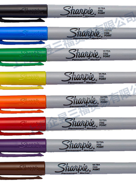美国三福极细无尘记号笔sharpieultrafine37002 37003油性笔0.5mm