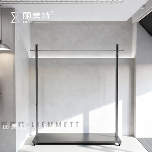 丽美特服装店落地式展示架可移动陈列架不锈钢中岛架女装店货架子