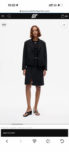 bp 黑色 套装 花朵 半裙