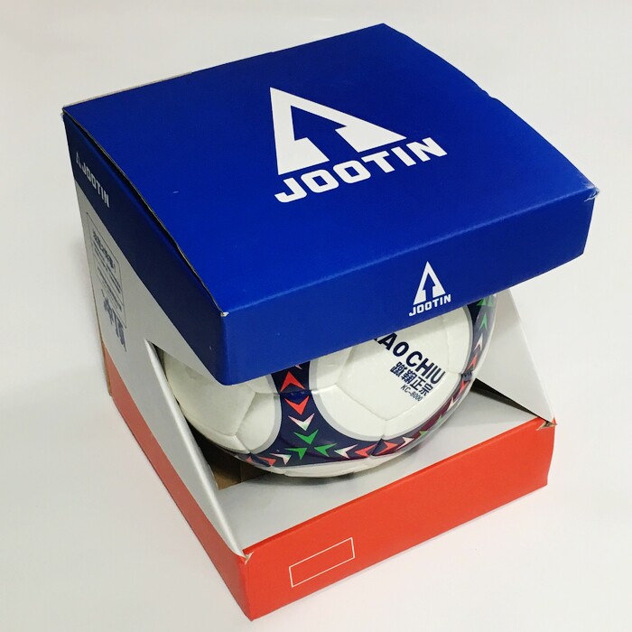 冲顶JOOTIN 蹴鞠正宗KC8000-1 手缝耐磨全天候比赛足球 银边