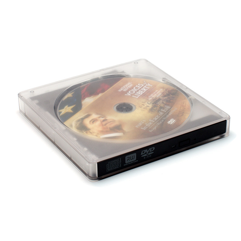 새로운 투명 3.0 버너 DVD 노트북 데스크탑 외부 TYPE-C+USB3.0 RW 모바일 광학 드라이브 박스