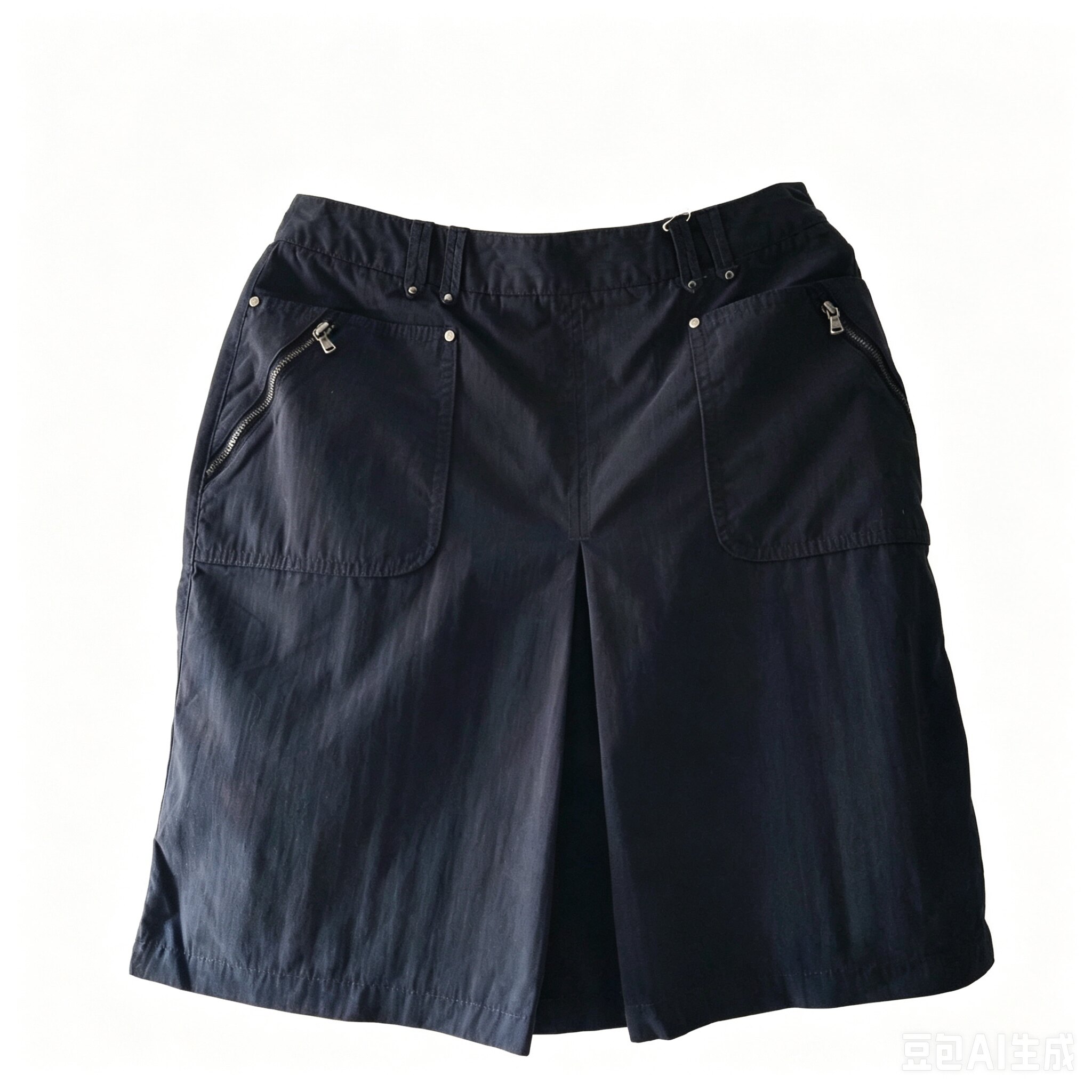 夏季多袋优雅白领女士半身裙