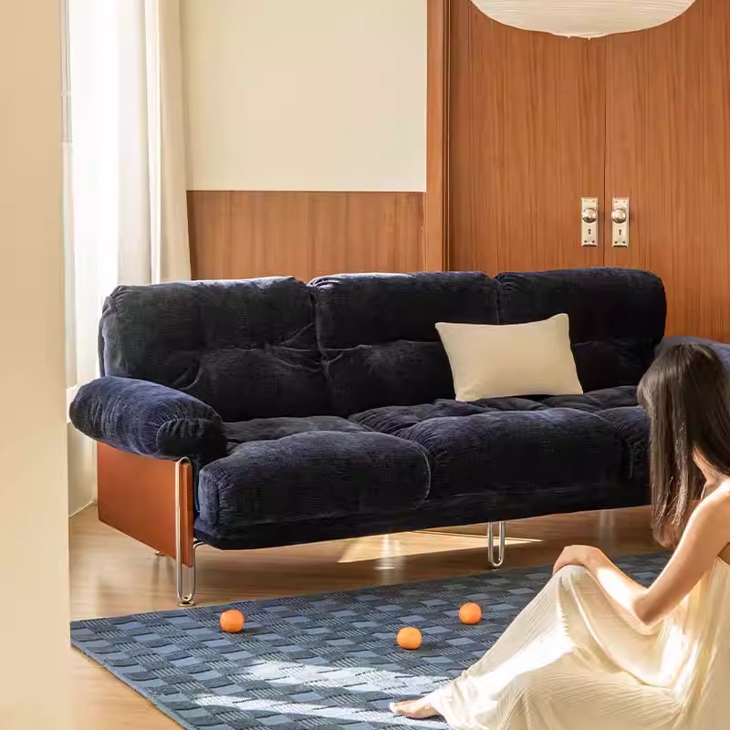 法式设计师布艺沙发中古小户型