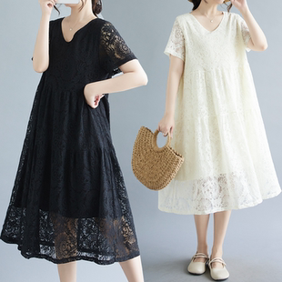 连衣裙 多色百搭显瘦蕾丝胖MM大码 2026夏新款 韩版