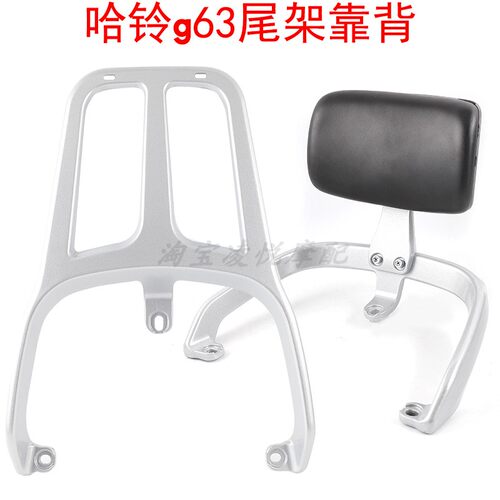 适用于哈铃g63 nqi电动车靠背国标车后扶手尾翼腰靠货架备箱衣架