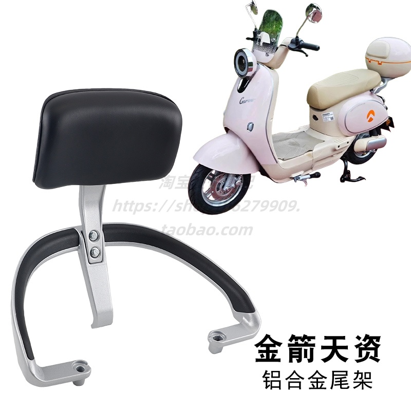适用于金箭天资电动车尾架铝合金靠背后货架延长尾箱支架