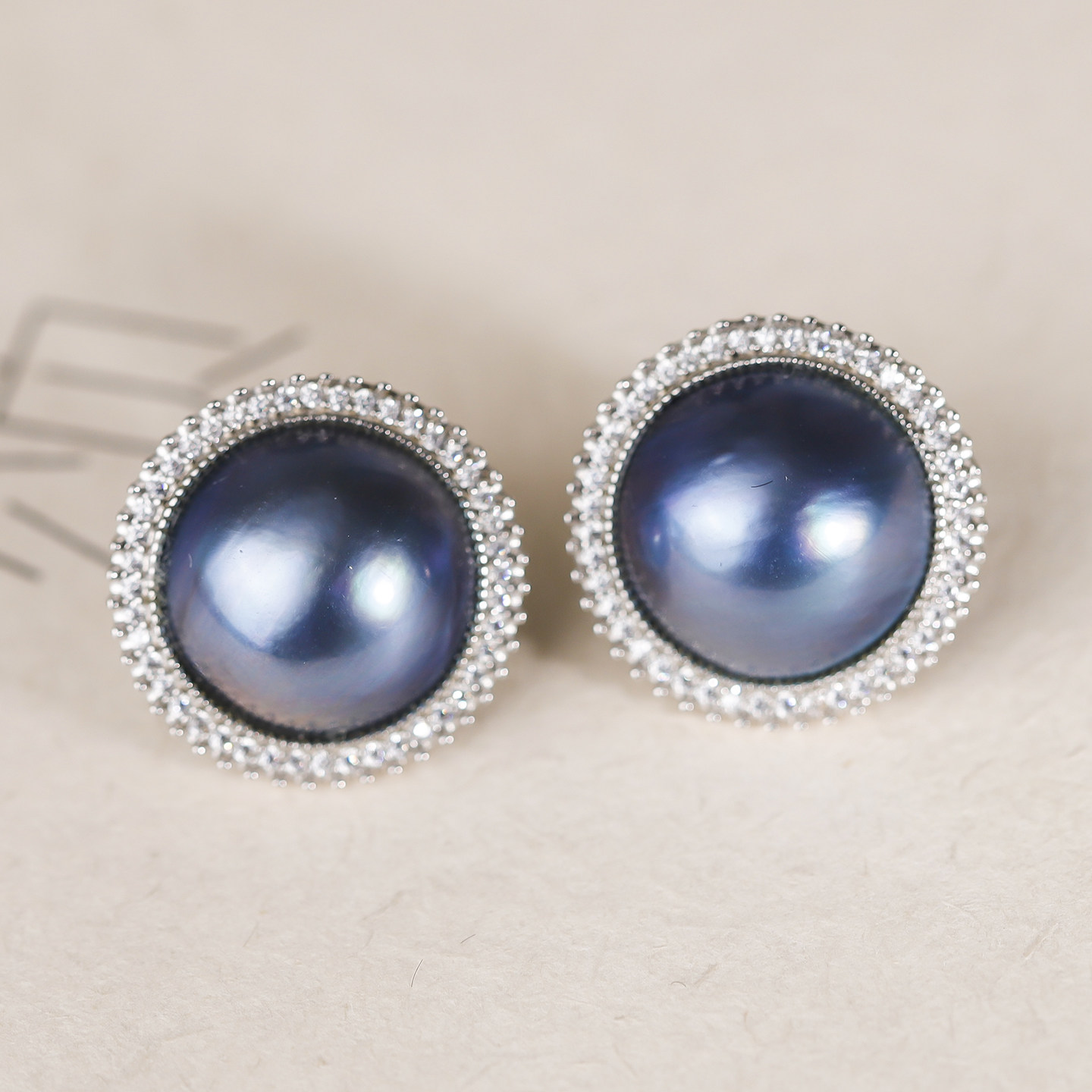 承悦珠宝 深蓝色耳夹 大气端庄好搭配马贝耳钉纯银蚊香盘珍珠耳夹,珠宝/钻石/翡翠,耳饰,淘宝优惠券,粉丝福利购,淘宝优惠卷
