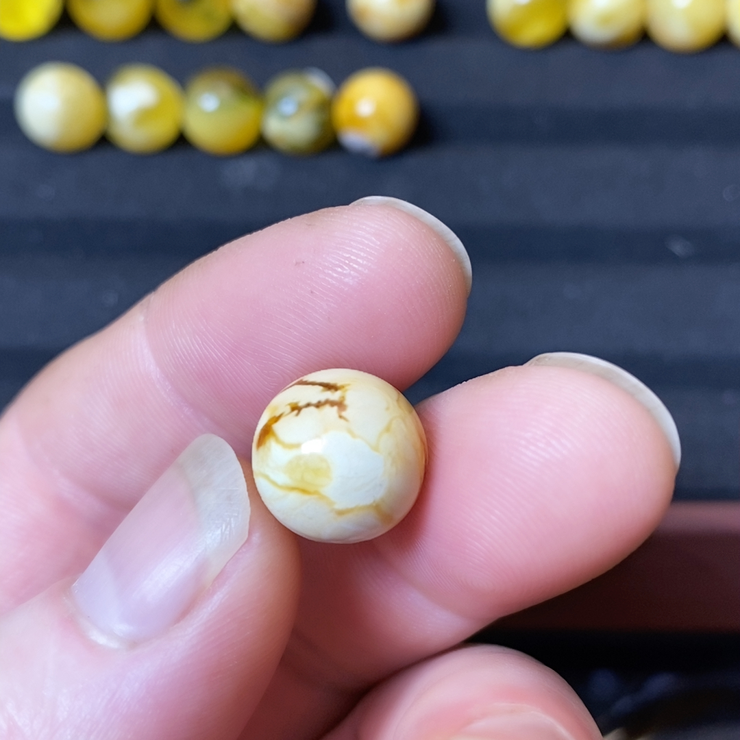 1-6/13+沁色花蜡单珠