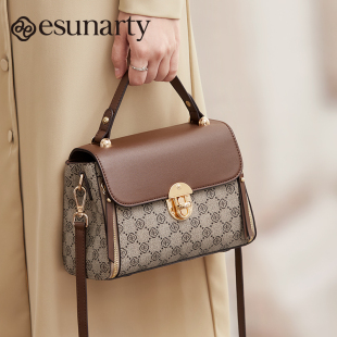 手提包包女2026新款 斜挎包生日母亲节礼物 大容量老花包中年妈妈款