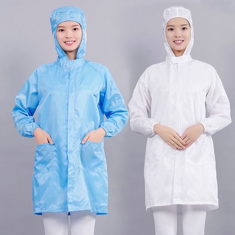 连帽防尘大褂防静电连帽防尘耐脏
