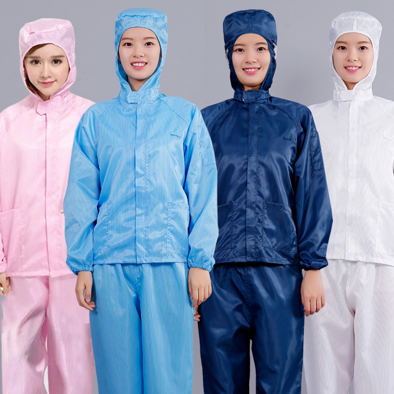 防尘防护服无尘分体防静电食品厂工作服连帽男女喷漆车间洁净服秋