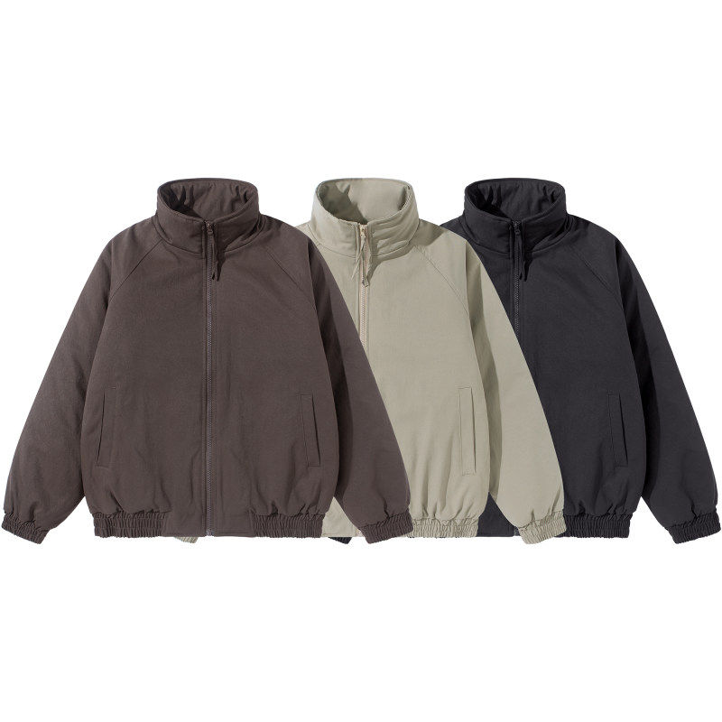 south life秋冬日系美拉德复古改装立领纯色基础百搭经典加厚棉衣