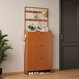 鞋柜门口一体柜整理收纳架家用多层大容量楼梯口走廊过道窄鞋架子