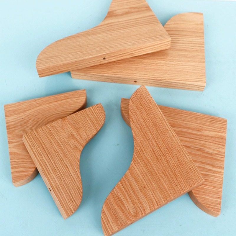 实木三角支架托架红橡樱桃一字隔板置物支撑墙上层板托三角木支架