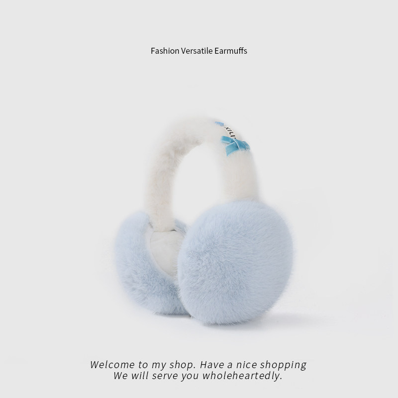 可爱耳罩冬季女生2025年新款冬天骑行保暖防风耳套可折叠防冻耳包