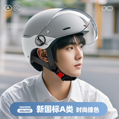 备美电动车头盔安全冬季保暖