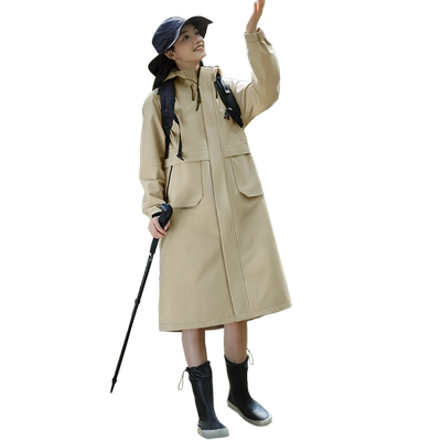 户外长款三合一硬壳冲锋衣女全身防暴雨防水防风成人外穿加厚雨衣