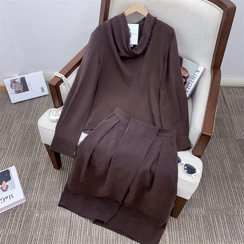 RR定制 Rewear Collect 11 荡领打褶衬衫/半裙套装14034
