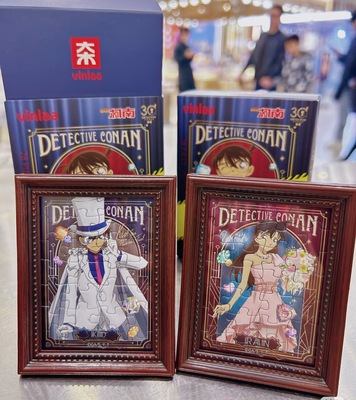 VINLAA为㚓盲盒拼图名侦探柯南28片冰箱贴拼图基德拼图冰箱贴