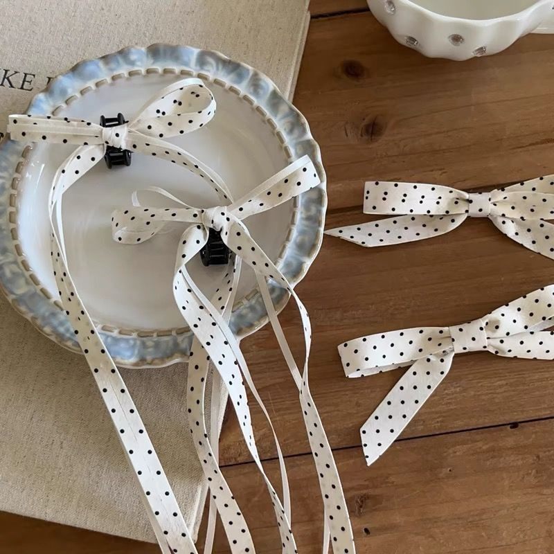 少女复古黑白波点蝴蝶结发夹儿童气质百搭飘带迷你抓夹碎发刘海夹,饰品/流行首饰/时尚饰品新,民族风发饰,淘宝优惠券,粉丝福利购,淘宝优惠卷