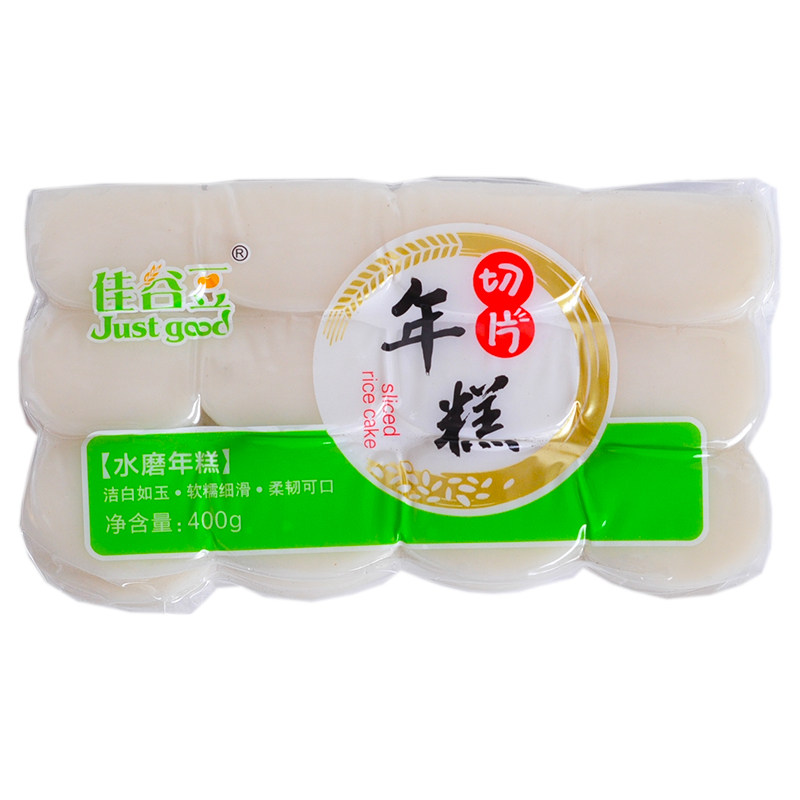 佳谷豆切片水磨年糕条条火锅软糯Q弹炒年糕片特产真空包装可煮炒