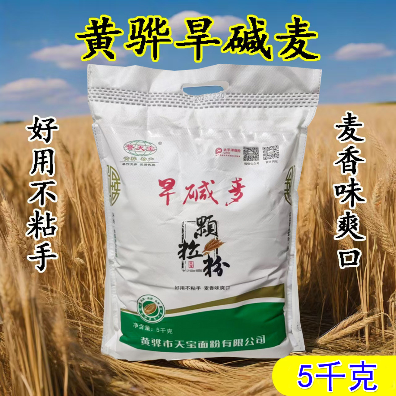 10斤黄骅旱碱麦面粉高筋颗粒粉白面优质细腻面粉烘焙面条馒头面花