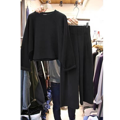 0运动服东大门休闲阔腿裤两件套