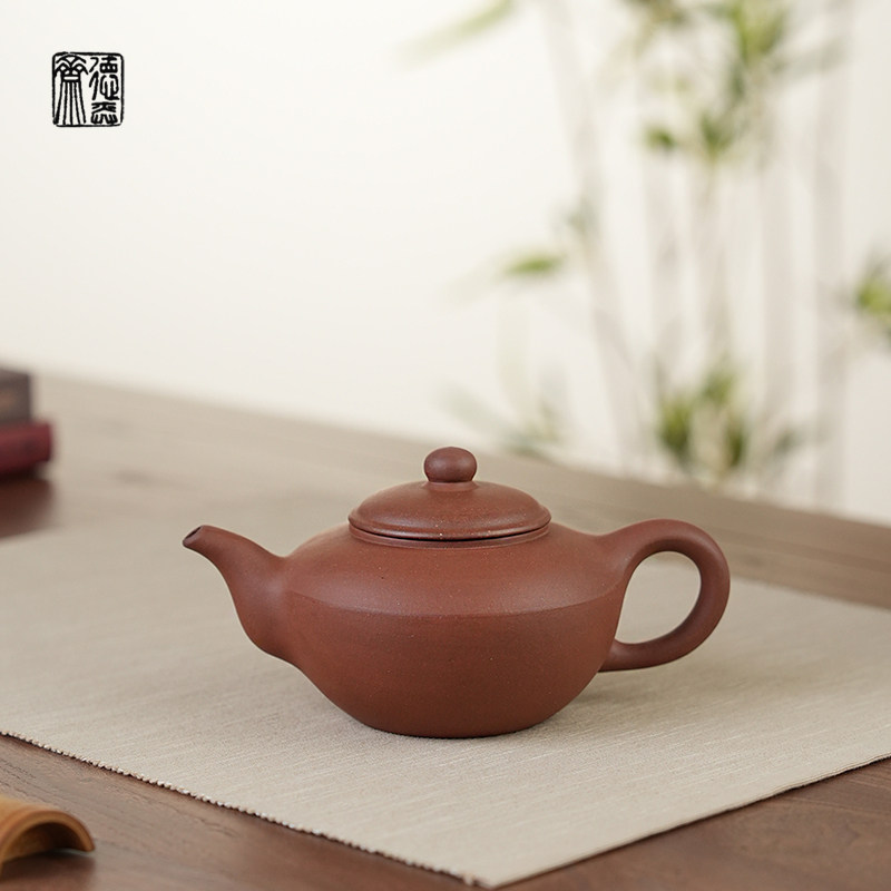 德弈斋宜兴紫砂茶壶茶具中式复古紫砂一厂六十年代中期清水泥碗莲