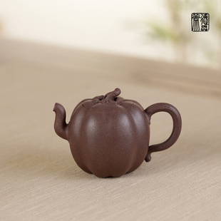 德弈斋宜兴紫砂茶壶中式复古风黄龙山原矿青灰砂袁冶全纯手工秋实