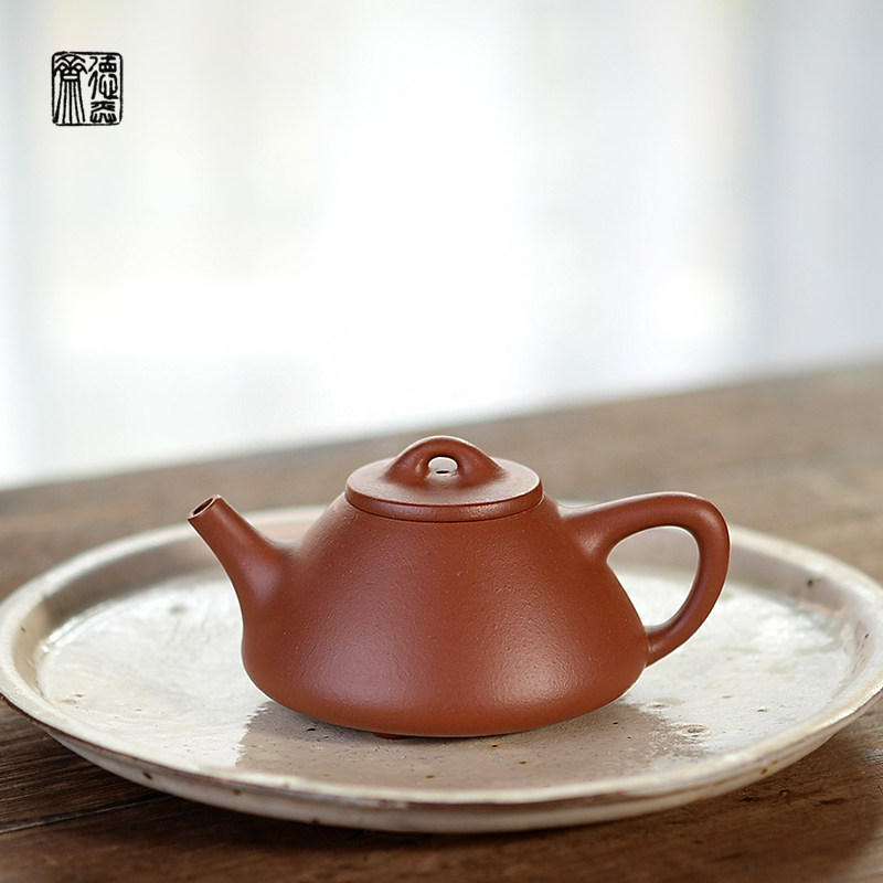 德弈斋督造宜兴紫砂壶茶壶中式复古徐小平款原矿红泥子冶石瓢包邮