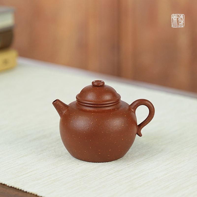 德弈斋宜兴紫砂茶壶茶具中式葛知全纯手工原矿红泥辅砂大彬圈钮