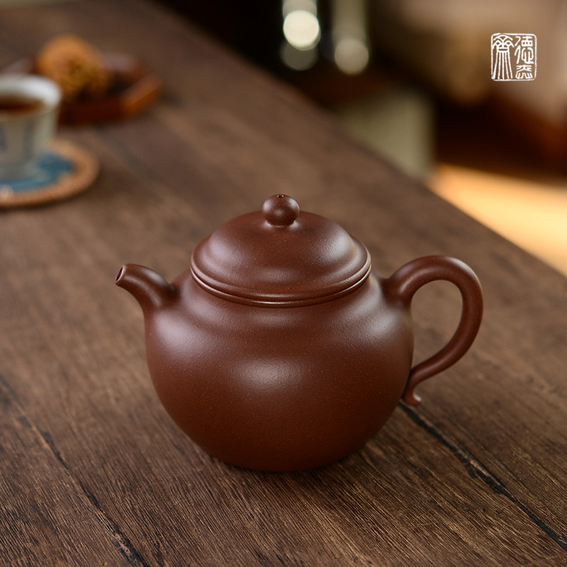 德弈斋宜兴紫砂茶壶黄龙山原矿底槽青吴洁全纯手工爱莲壶询价包邮