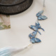 云深雾浅 青花瓷：蝶 文物二创三蓝蝴蝶禁步汉服挂饰吊坠古风挂件
