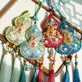 云深雾浅五毒大吉原创复原刺绣端午艾草香囊汉服禁步葫芦配饰