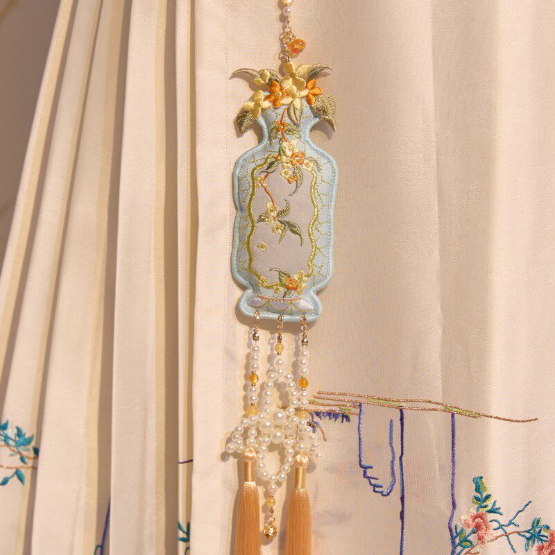 云深雾浅 桂花瓶 原创桂花汉服刺绣挂件装饰古风禁步配饰无香料,居家日用,香包/香囊,淘宝优惠券,粉丝福利购,淘宝优惠卷