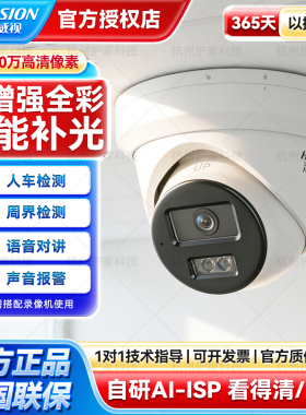 海康威视600万网络摄像头人车检测AI增强全彩DS-2CD3366SWDV3-LT