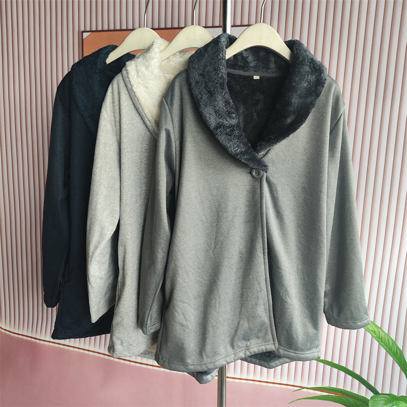 霓虹家秋冬一粒扣加绒保暖女短外套夹克外搭上衣11,女装/女士精品,短外套,淘宝优惠券,粉丝福利购,淘宝优惠卷