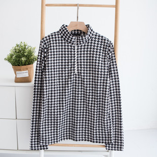 多色入 福利日单 秋季新品平绒直筒小高领长袖绒衫1