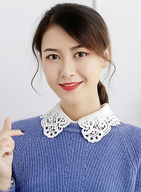 女士假领子女夏季假领衬衫蕾丝假颈衬衣领配装饰新款龄蕾丝
